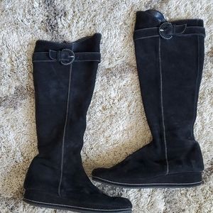 LK Bennett Suede Knee High Boots Size 41